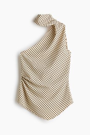 H&M Top mit Schalkragen - Beige