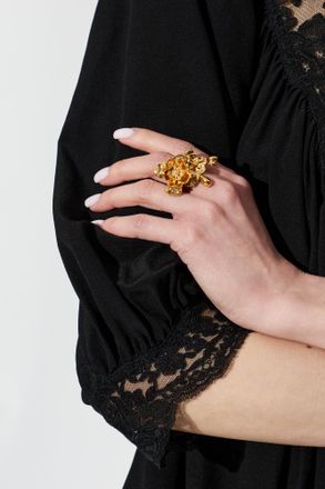 Chlo&eacute; Bouquet Ring, Womens, Gold