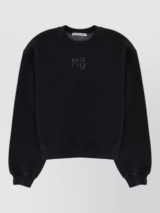 Alexander Wang logo crew neck sweatshirt comfort fit