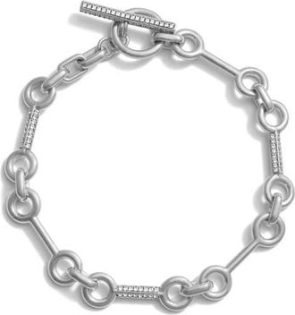 Awe Inspired Horsebit Toggle Bracelet in 925 Sterling Silver at Nordstrom, Size 6.75