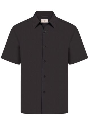 Percival Striped Seersucker Shirt - Navy - Xxl