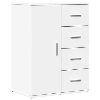 Berkfield Home Sideboard White 59x39x80 cm Engineered Wood | Size: 59 x 39 x 80 cm