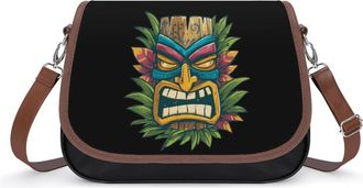 Generic Tiki Mask Colorful Fashion Womens Crossbody Bags Novelty Handbag Shoulder Bag Purse