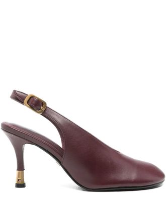 Lola Cruz Pumps in pelle con tacco - Rosso