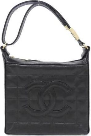 Chanel Pre-owned Lambskin Shoulder Bag - Dames - Vintage Schoudertas - Zwart - ONE Size - Leer - Vintage