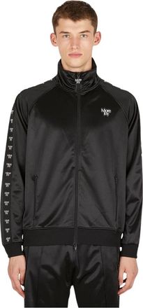 More Joy Logo Tape Track Jacket - Heren - Vesten met rits - Zwart - L - Polyester - Hoodies & sweatvesten