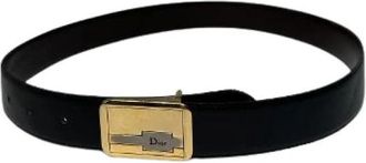 Dior Pre-owned Reversible Belt - Dames - Vintage Accessoires - Zwart - ONE Size - Leer - Vintage
