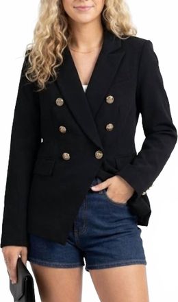 Jade Yoga Winnie Blazer Jacket In Black