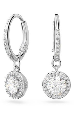 Swarovski Una Drop Earrings in Silver at Nordstrom