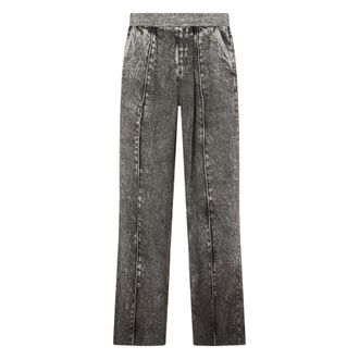 Diesel Straight Jeans, male, Gray, Size: S Comfortable pants with modern and original design