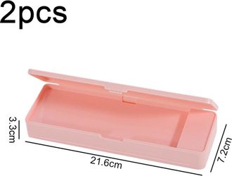 OEM Caja De Almacenamiento Port&aacute;til, Estuche Para L&aacute;pices De Doble Capa De Gran Capacidad, Caja De Almacenamiento De Material De Oficina De Pl&aacute;stico Pp No