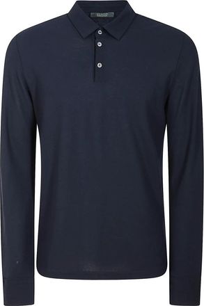 Zanone Polo Shirt van Fijne Stof - Heren - Polos - Blauw - L - Katoen - Tops