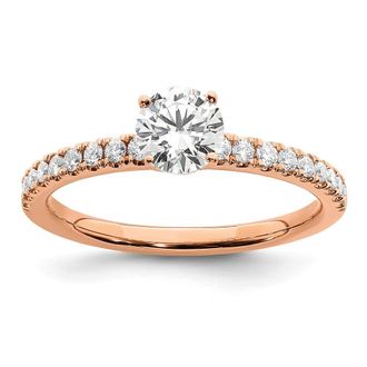 Diamond2Deal 14k Gold Lab Grown Diamond Engagement Ring 3/4Ct Clarity- VS Color- G-H