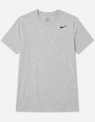 Nike Mens Nike Mens Club Swoosh Dri-FIT Training T Shirt in Grey - Size: 40