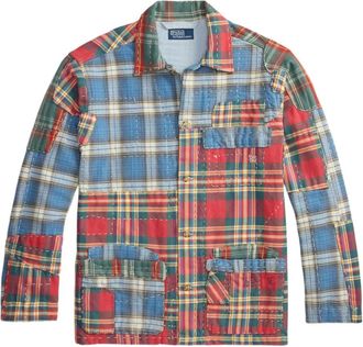 Polo Ralph Lauren Giacca-camicia con design patchwork - Blu