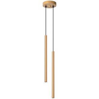 Wonderlamp L&aacute;mpara Colgante Vacu Dorado, 2 Luces