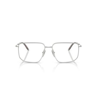 Prada 0pr C52v Rectangular Silver Metal Frame Eyeglasses
