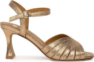 Bobbies Alya Heeled Sandals in Sepia Gold at Nordstrom, Size 7.5