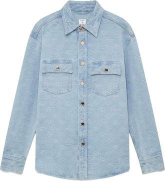 Casablanca buttoned patterned shirt - Blue