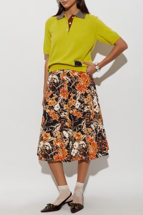 Marni Floral Skirt, Womens, Multicolour