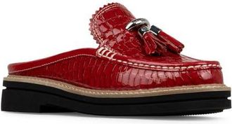 Donald J Pliner Mule Tassel Loafer in Tomato at Nordstrom, Size 9.5