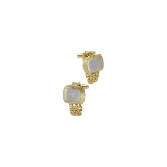 Paul Fredrick Chain Wrap Engravable Cufflinks in Gold/silver at Nordstrom
