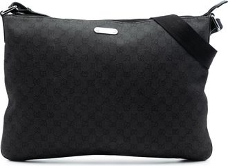 Gucci Pre-owned Womens Gg Denim Crossbody - Black Textile - One Size