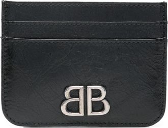 Balenciaga Monaco leather card holder - women - Calf Leather - One Size - Black
