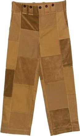 Junya Watanabe Wr-P029 Broek - Heren - Straight fit broeken - Bruin - S - Katoen - Broeken