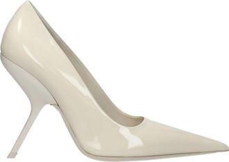 Ferragamo Eva Damess Beige/mascarpone lakleren pumps