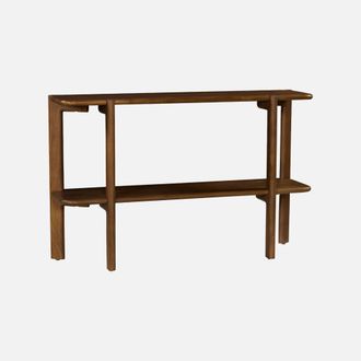 Sweeek Consola Ex&oacute;tica De Madera De Acacia Con 1 Estante