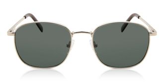 Le Specs Neptune Deux Polarized LSP2002166 Mens Sunglasses Gold Size 52