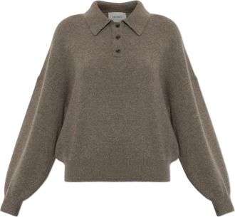 Lisa Yang Etta Cashmere Polo - Knitwear - Mujer - Marr&oacute;n - S