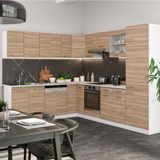 Vicco Cocina Esquinera R-line, Sonoma, 227 X 287 Cm, Et M&aacute;rmol