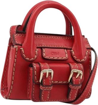 Chlo&eacute; Pre-owned Mini Hand Bag - Dames - Vintage Mini Tas - Rood - ONE Size - Leer - Vintage