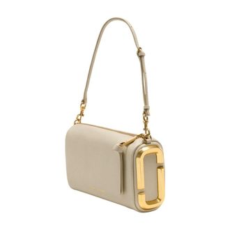 Marc Jacobs Womens Leather Shoulder Bag Beige Cowhide