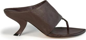 Vic Mati&eacute; K24 Apostrophe teenslipper - Dames - Muiltjes - Bruin - 41 EU - Leer - Schoenen