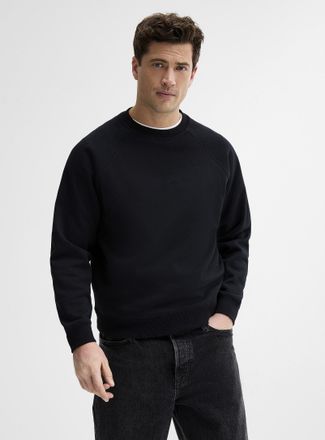Le 31 Mens Fleece-underside raglan sweatshirt