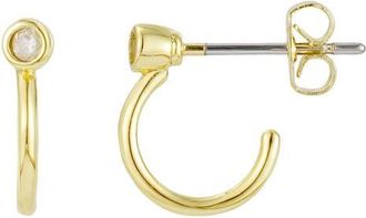 st. Moran Diamond Wrap Around Hoop Earrings in Gold at Nordstrom