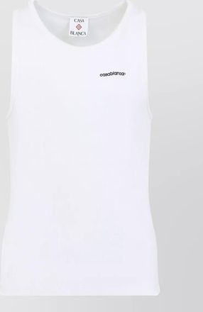 Casablanca ribbed tank top sleeveless design