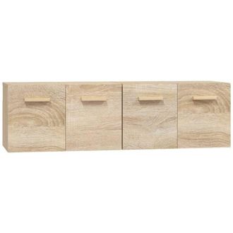 vidaXL Armarios De Pared 2 Uds Contrachapada Roble Sonoma 60x36,5x35cm Vidaxl