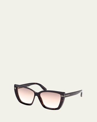 Tom Ford Scarlet-02 Square Acetate Sunglasses