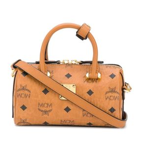 MCM Essential Visetos Original Boston Mini Bag