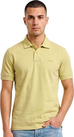 HUGO BOSS Yellow Shirt Collar Polos
