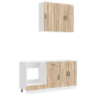 vidaXL Unidad De Cocina Kalmar 5 Uds. Roble Sonoma Vidaxl