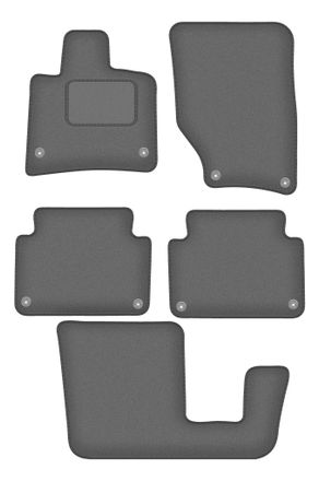 OEM Alfombrillas Grafito Para: Audi Q7 I 4l Suv (2005-2015)