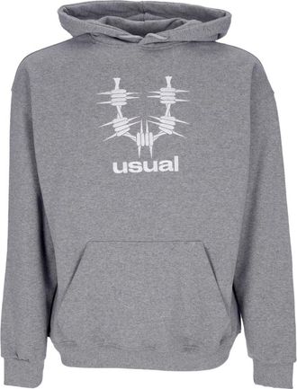 Usual Lichtgewicht Hoodie - Heren - Hoodies - Grijs - L - Katoen - Hoodies & sweatvesten
