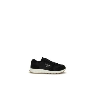 Prada Schoenen, Heren, Zwart, 39 EU, Leer, Prax 01 Sneakers