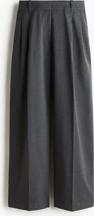H&M Elegante Hose mit weitem Bein - Grau