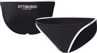 G-III 4Her by Carl Banks Womens G-III 4Her by Carl Banks Black Pittsburgh Steelers Play Action Bikini Bottom at Nordstrom, Size Xx-Large